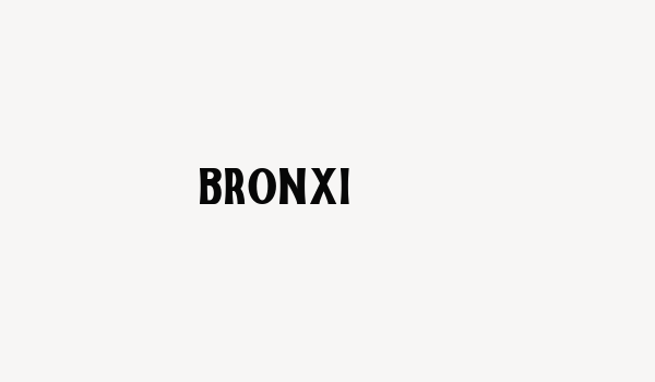 Bronxi Font