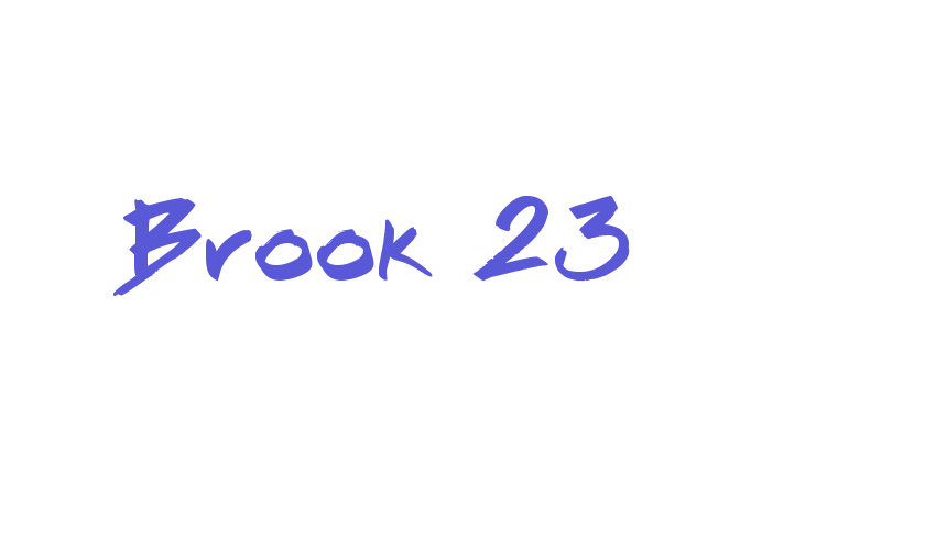 Brook 23 Font Download