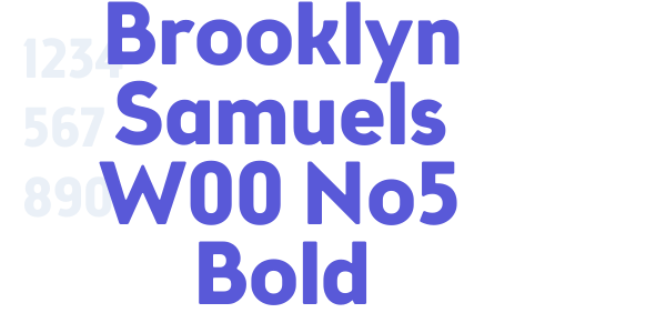 Brooklyn Samuels W00 No5 Bold font