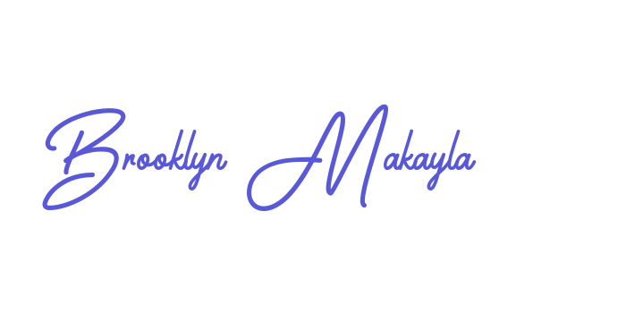 Brooklyn Makayla Font Download