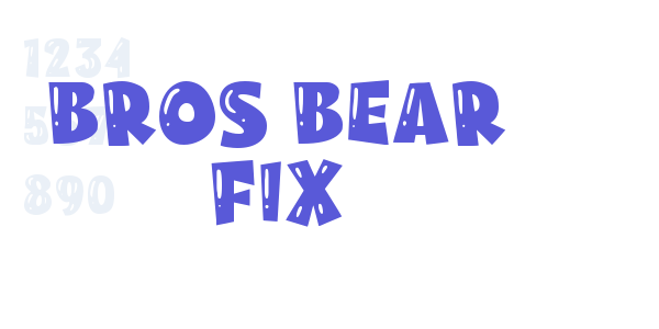 Bros Bear Fix font free