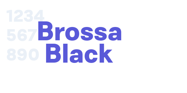 Brossa Black font free