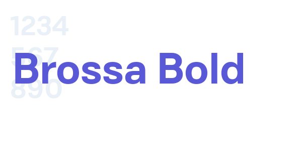 Brossa Bold font free