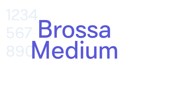 Brossa Medium font free