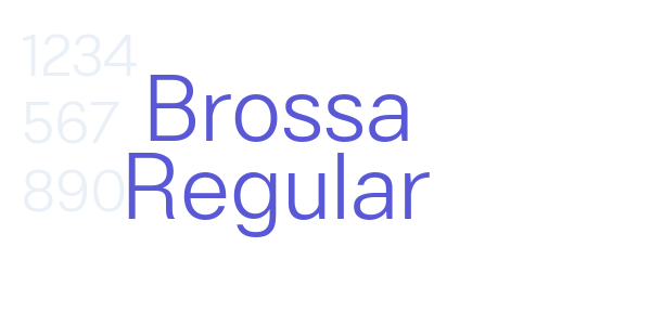 Brossa Regular font free