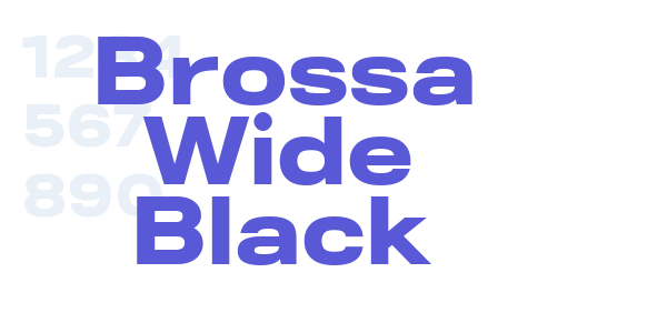 Brossa Wide Black font free