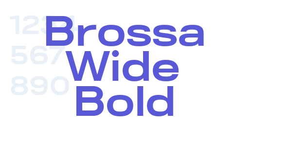 Brossa Wide Bold font free