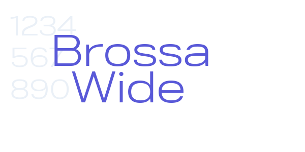 Brossa Wide font free