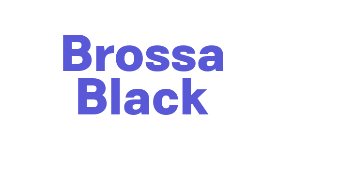 Brossa Black Font