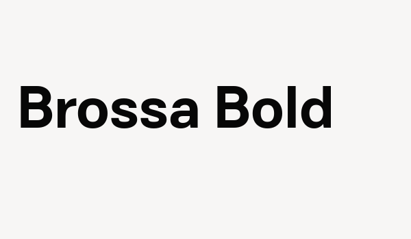 Brossa Bold Font