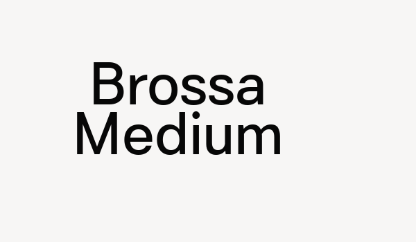 Brossa Medium Font