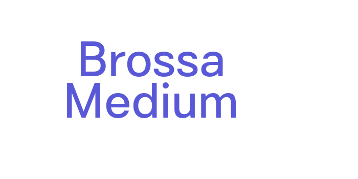 Brossa Medium Font Download