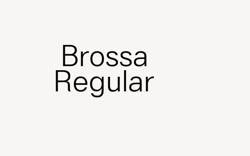 Brossa Regular Font