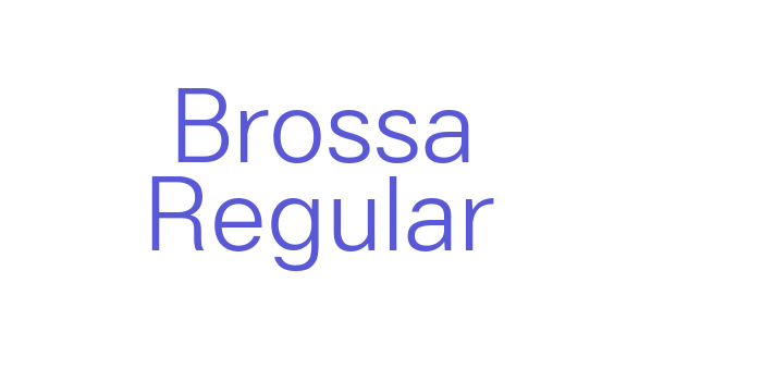 Brossa Regular Font Download