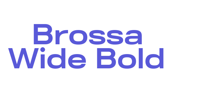 Brossa Wide Bold Font Download