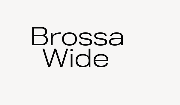 Brossa Wide Font