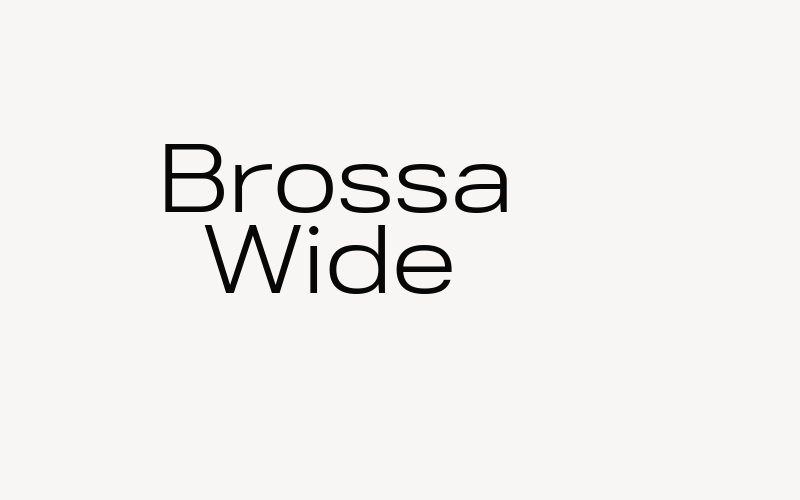 Brossa Wide Font