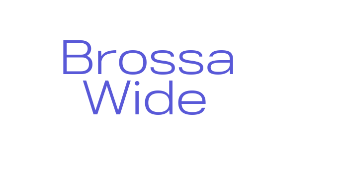 Brossa Wide Font Download