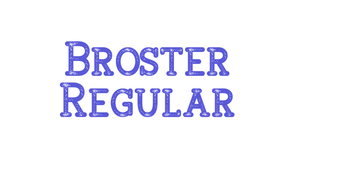 Broster Regular Font Download