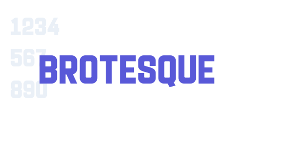 Brotesque font