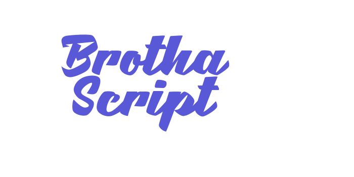 Brotha Script Font Download