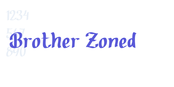 Brother Zoned font free