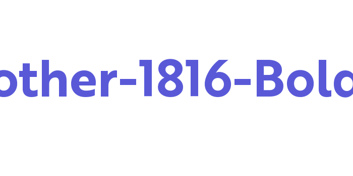 Brother-1816-Bold Font