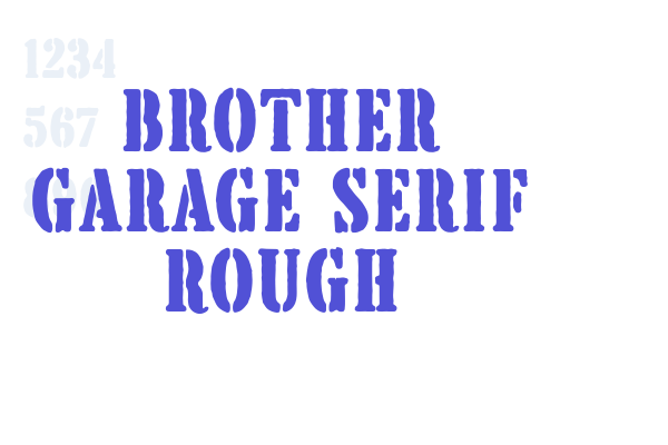 Brother Garage Serif Rough