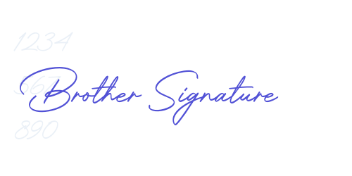 Brother Signature-font-download