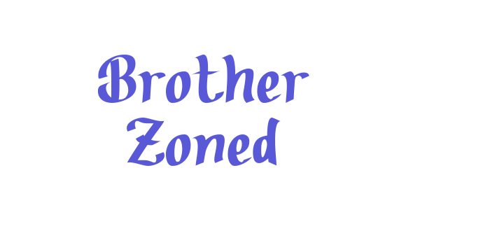 Brother Zoned Font