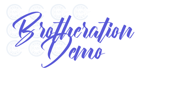 Brotheration Demo font free