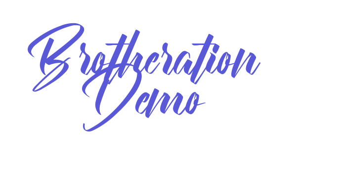 Brotheration Demo Font Download