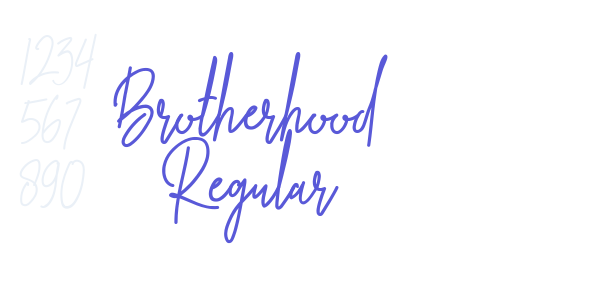 Brotherhood Regular font free