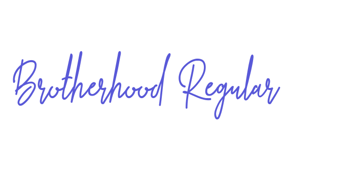 Brotherhood Regular Font Download