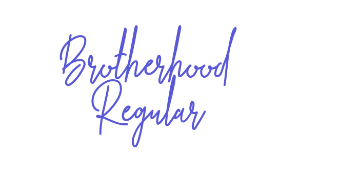 Brotherhood Regular Font