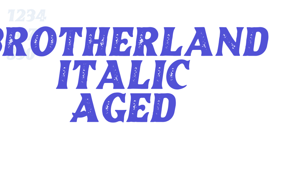 Brotherland Italic Aged-font-download