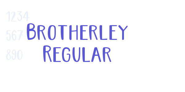 Brotherley Regular font free