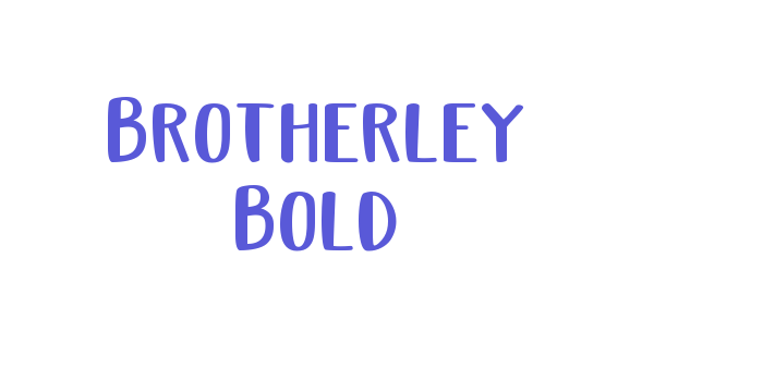 Brotherley Bold Font Download