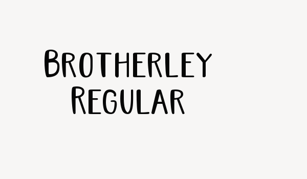 Brotherley Regular Font