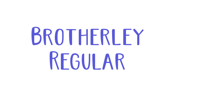 Brotherley Regular Font Download