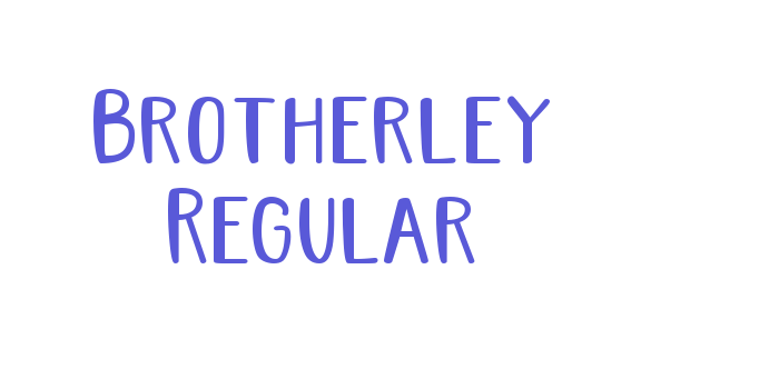 Brotherley Regular Font