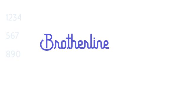 Brotherline font free