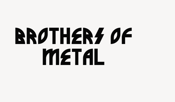 Brothers of Metal Font