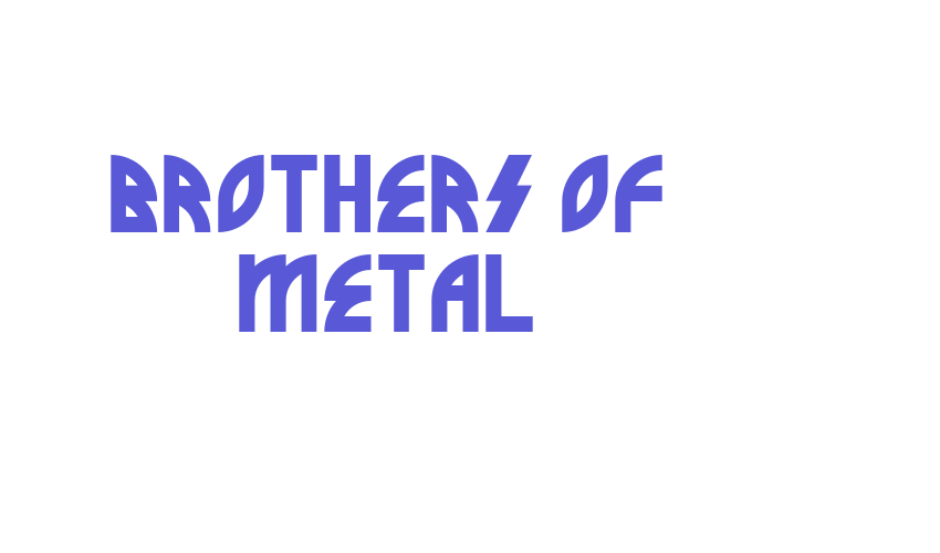 Brothers of Metal Font