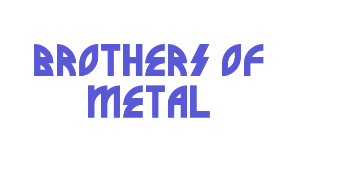 Brothers of Metal Font Download