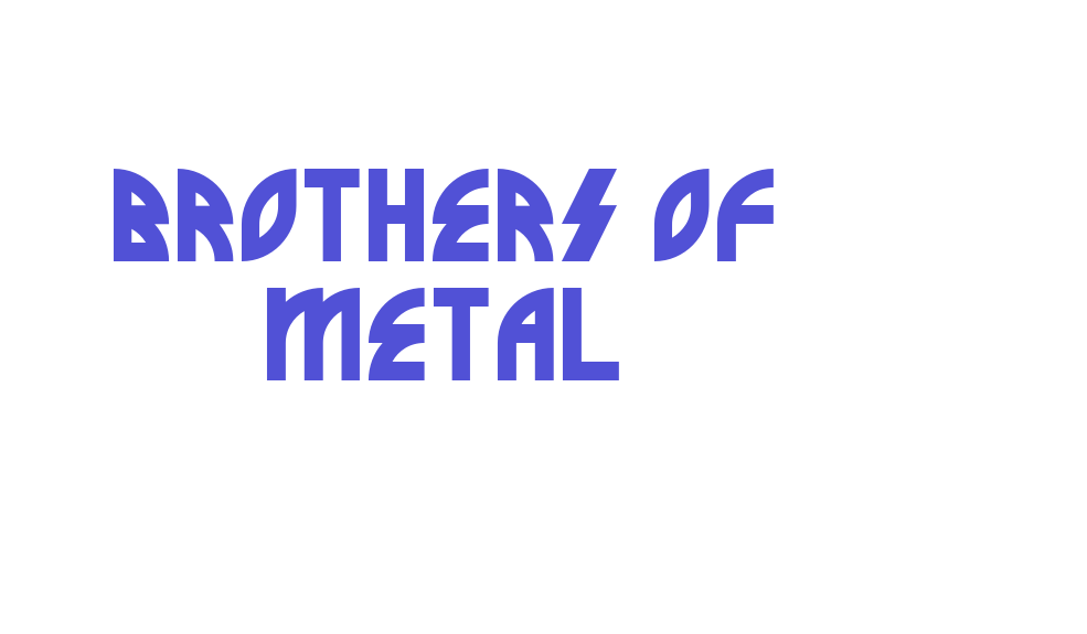 Brothers of Metal-font-download