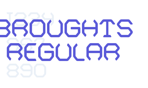 Broughts Regular Font