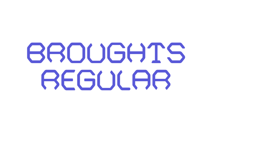 Broughts Regular Font Download