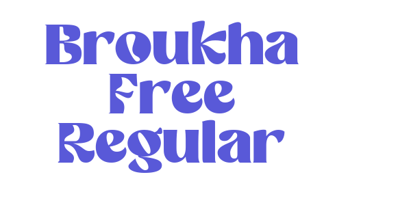 Broukha Free Regular font free