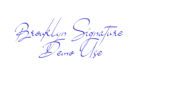 Brouklyn Signature Demo Use Font Download